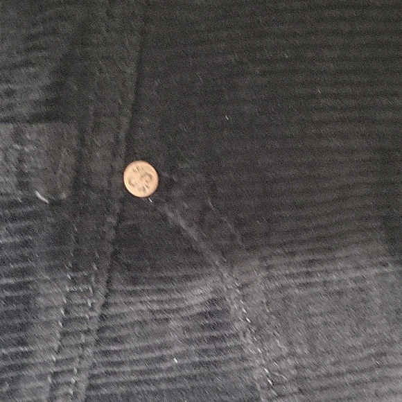 Shyanne Women's Size XL Mini Black Corduroy Button-Up Skirt - Picture 6 of 6